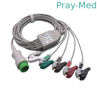 주문 12 핀 3 / 5가 040-00961-00 EA6251B 3.6m을 보내게 한 민드레이 IPM 8/10/12 ECG 케이블,  라운드 온라인 제조