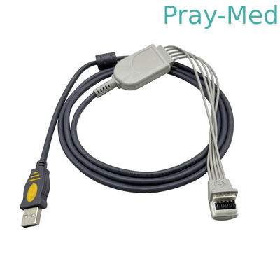 주문 몰타라 H3 몰타라 10 핀 145 센티미터 동안 적외선 영역 넘어의 3.0m 홀터 ECG 케이블 USB 어댑터 온라인 제조