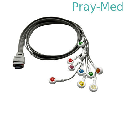 주문 니혼 코덴 홀터 ECG 케이블 10 리드 레코더 RAC-2512 1m TPU 재킷 온라인 제조