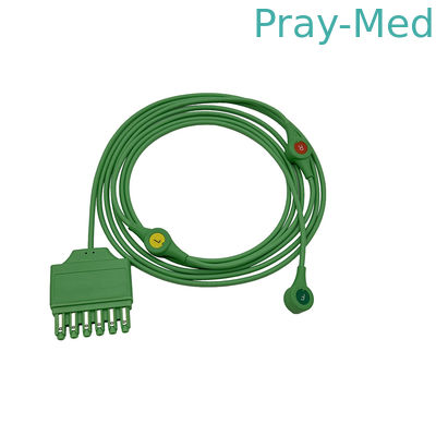 주문 재사용 가능한 드래거 3 리드 와이어 ECG 모노 리드 케이블 ECG 리드 와이어 스냅 MS14555 온라인 제조