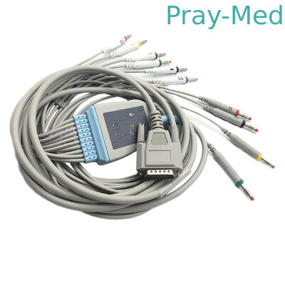 주문 Goldway/Nihon Kohden Ecg 케이블, 5.0mm Dia Mindray Ecg 케이블 Db 15 핀 온라인 제조