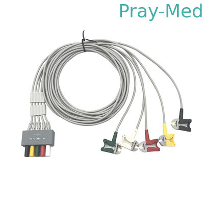 주문 Original Mindray EL6501B 5 리드 ECG 리드와이어 TPU 재킷 AHA/IEC 온라인 제조