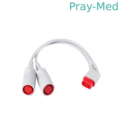 주문 Siemens Drager SC6002 XL 듀얼 IBP 컨버터 케이블, IBP 어댑터 케이블 16핀 온라인 제조