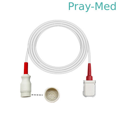 주문 25Pin Spo2 어댑터 케이블 2.4m 마시모 빨간 25 LNCS-10 시리즈에 대한 9Pin 드서브 온라인 제조
