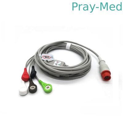 병원 의학 사용 참을성 있는 감시자를 위한 Bionet BM3 BM3VET ECG 케이블 한 조각