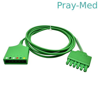 단 하나 Pin ECG 연장 케이블 호환성 Drager MS16256 녹색 2m