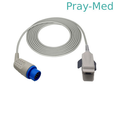 호환성 Biolight는 M9500/m8500/M7000 12핀 성숙한 재사용할 수 있는 spo2 감지기 3m로 시험합니다