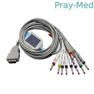 15 핀 Ekg 케이블 1 조각 10 리드 바나나 4.0 Tpu 재킷 2029893-001