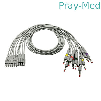 GE 마켓 MAC EKG Leadwire 바나나 / 클램프 어댑터 TPU 0.9M 2016032-001