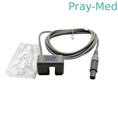 메인스트림 캡노그래피 EtCO2 센서 모듈 LEMO 8pin 60도 BA210 회색 TPU 재킷
