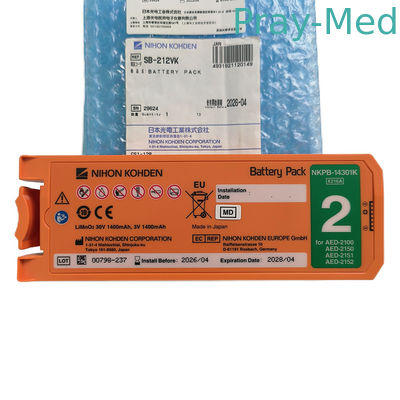 30V 1400mAh 배터리 교체 오리지널 니혼 코덴 카디올라이프 2100 AED SB-212VK