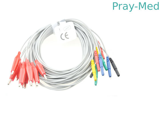 TPU 물자 Eeg 철사, 소음은 Eeg 1.2m 길이에서 1.5 직경 전극 사용했습니다