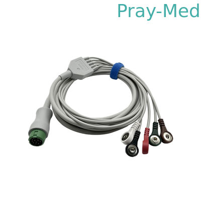 마인드레이 12핀 커넥터 5 리드 ECG 케이블 TPU 재킷 EA6251B 040-000961-00