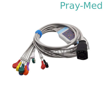 M 또는 E 시리즈 8000-1007-01 8000-1006-02을위한 Zoll 호환 직결 ECG EKG 케이블