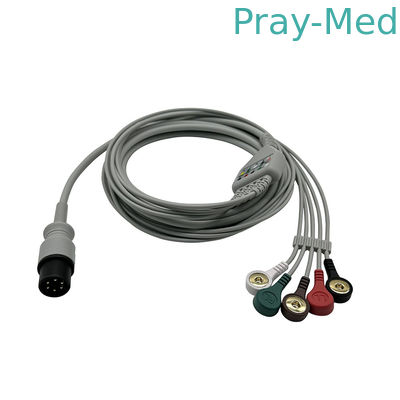 일반 GE 마켓 5 리드 와이어 스냅 6 핀과 ECG 케이블