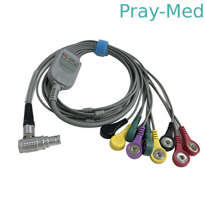 GE SEER ECG 홀터 케이블 7 리드 0.9m 스냅 커넥터 2107228-001