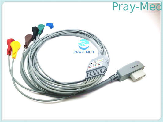 1개 년 보장 4mm 직경을 가진 DMS 3m 길이 ECG 전극 케이블 7 지도