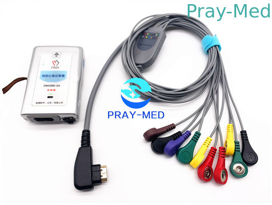 DMS Holter ECG 10 지도를 가진 참을성 있는 케이블 DMS300-3A Holter 철사 TPU 물자