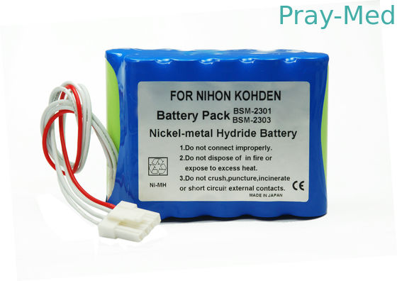 Nihon Kohden BSM2301/BSM2301K/BSM2303C를 위한 12v 3800mAh 의학 재충전 전지