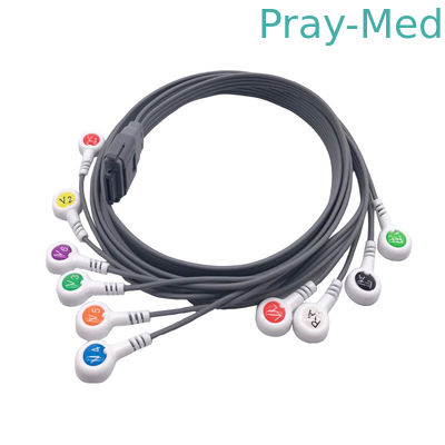 GE 에단 니혼 광전 공업을 위한 생체 의학 기구 양성 Ecg 홀터 케이블