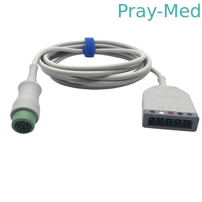 원형 민드레이 ECG 트렁크 케이블 5는 데프-P EV6201 009-004728-00을 이끕니다