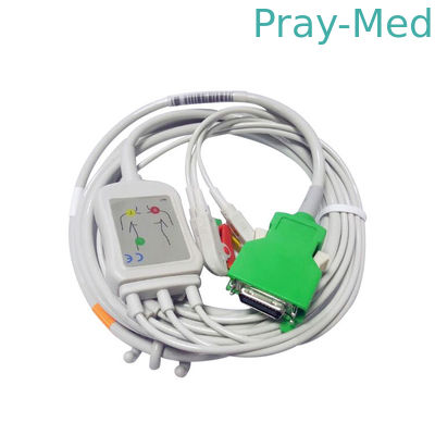 수명 범위 OPV-1500 OPV-1500K ECG 환자 케이블 Nihon Kohden DB 20핀 커넥터