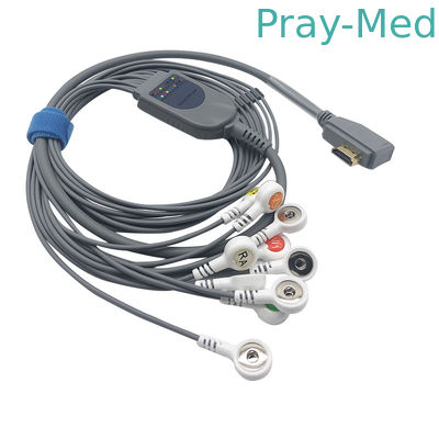 똑똑한 홀터 기록 체계 HDMI 연결관을 위한 ECG 10 지도 1.1m Ecg 철사
