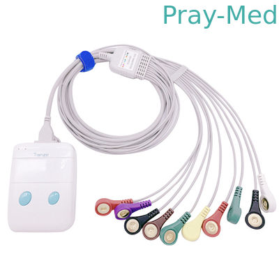 녹음기와 호환되는 TPU 재킷 1.1m ECG 홀터 케이블 10 리드