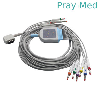 Kenz 108/Ecg 109의 케이블 그리고 도선의 바나나/소음 3.0를 가진 Ecg 참을성 있는 케이블