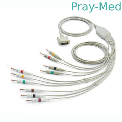 Mortara Eli ECG/EKG 케이블 15 핀 꼬집음/욕심꾸러기 5.0mm 직경