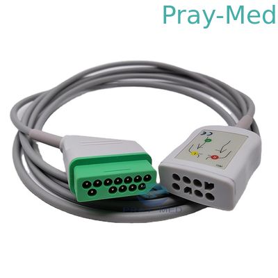 성인 소아과를 위한 Nihon Kohden 12 Pin 2.4m JC 906P ECG 간선 케이블