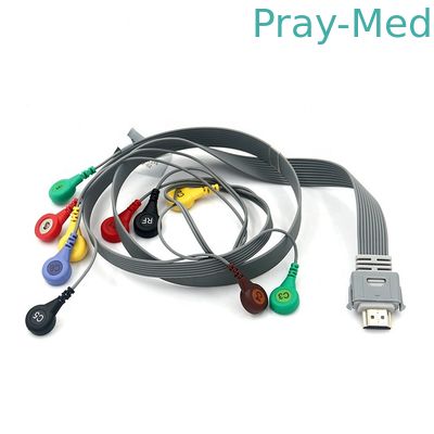 Biocare 스냅 엔드 TPU 10 리드 IH-12 HDMI 19 핀 ECG 환자 케이블