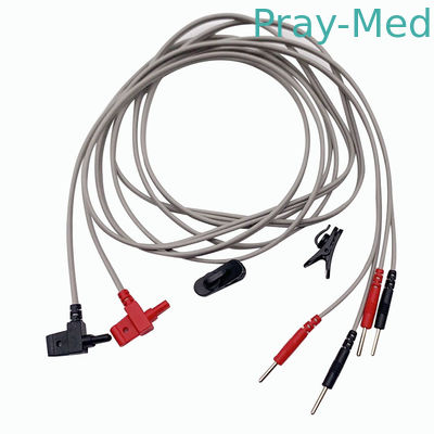 치료 철사 1.5m pvc 백색 또는 다른 색깔을 삼키는 NMES 장치를 위한 ECG 참을성 있는 케이블