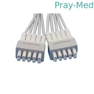 Hellige/GE MAC500 Ekg 철사, 바나나를 가진 Ekg 의학 케이블 4.0mm/클립