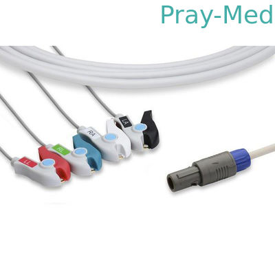 6개의 핀 욕심꾸러기/꼬집음 0.7lb 무게를 가진 Petas 4 지도 ECG 참을성 있는 케이블
